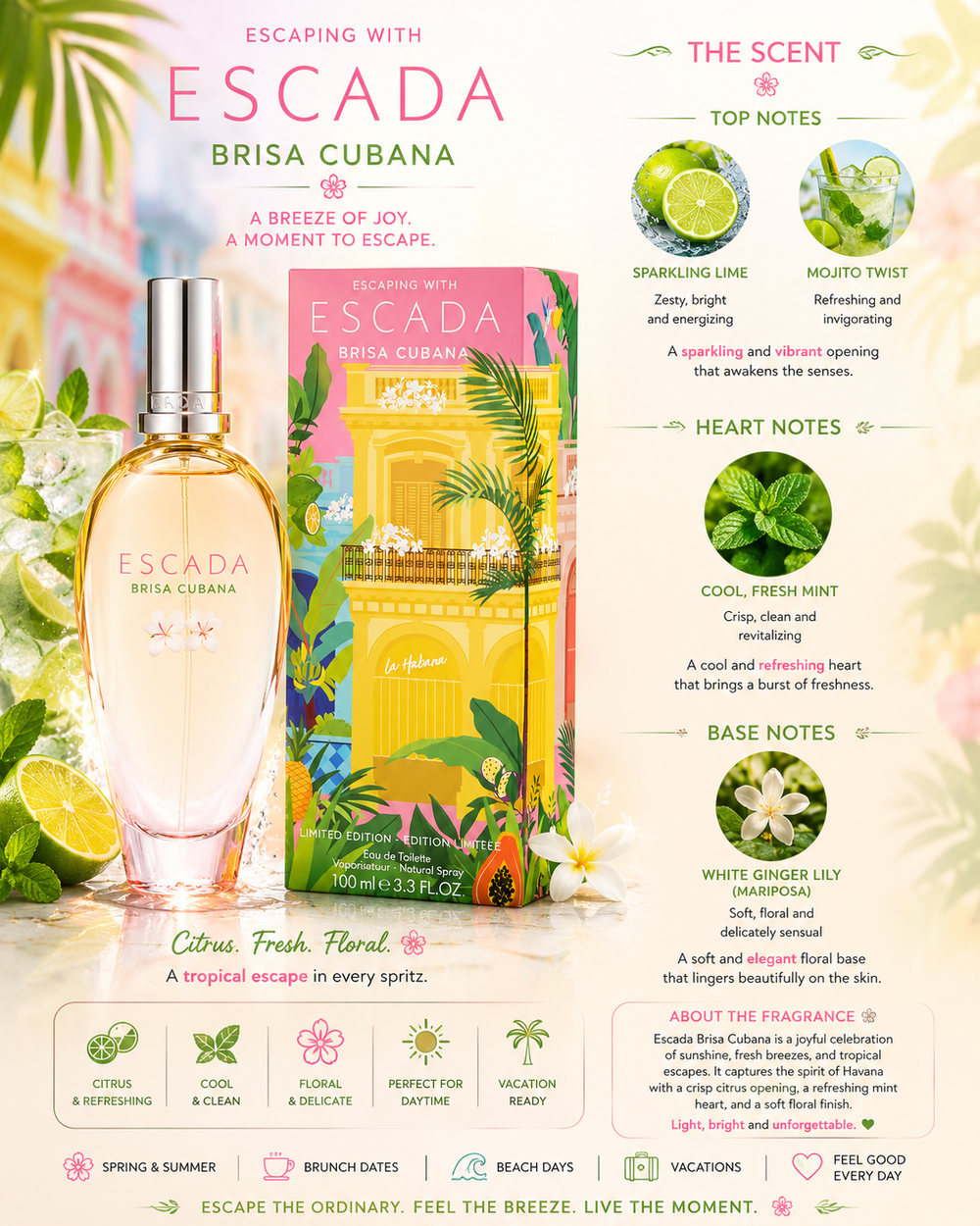 Escada - Brisa Cubana 3.4oz EDT L