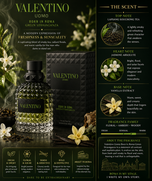 Valentino Uomo Born in Roma Green Stravaganza 1.7oz EDT M