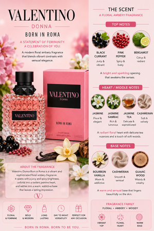 Valentino Donna Born In Roma 3.4oz EDP L