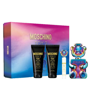 SET MOSCHINO TOY 2 PEARL 3.4 EDP U +3.4 BL+3.4BSG + 10ML MINI