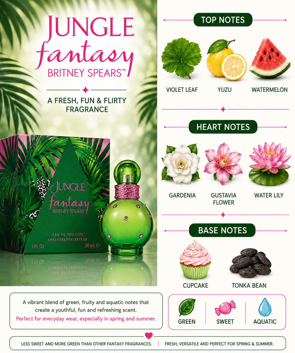 Britney Spears Jungle Fantasy 1.0oz EDT L