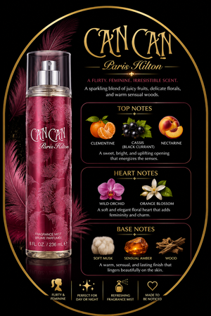 PARIS HILTON CAN CAN 8.0oz BODY MIST L