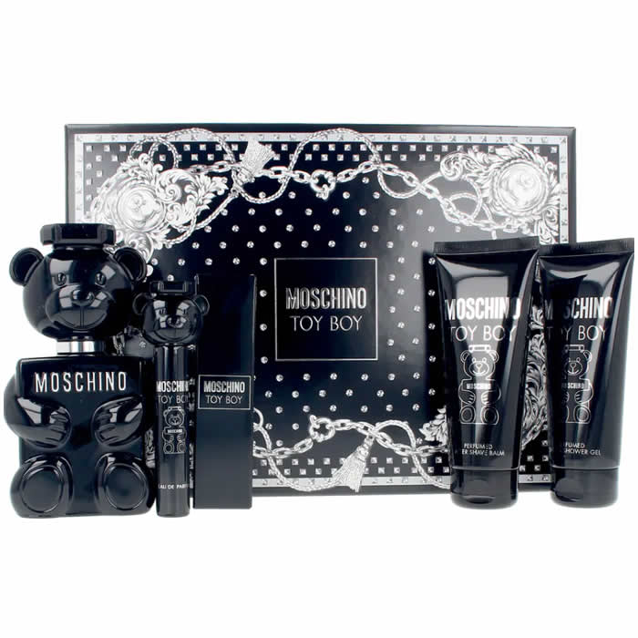 SET MOCHINO TOY BOY 3.4 EDP+3.4 SG+3.4 ASB+MINI