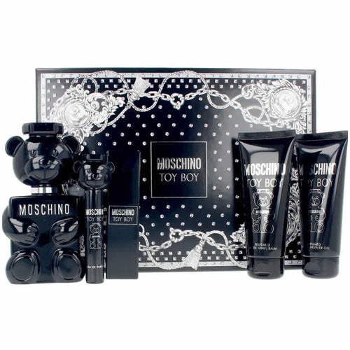 SET MOCHINO TOY BOY 3.4 EDP+3.4 SG+3.4 ASB+MINI