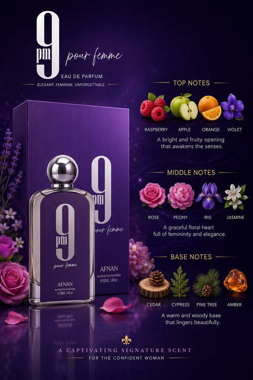 Afnan - 9PM Pour Femme 3.4oz  EDP L