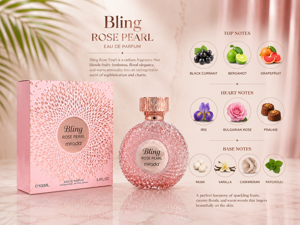 Bling Rose Pearl (Pour Femme) — 100ML by Mirada EDP