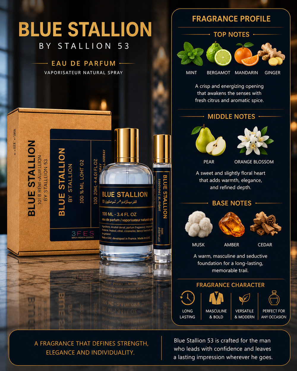 Blu Stallion 53 (100ml + 20ml) EDP