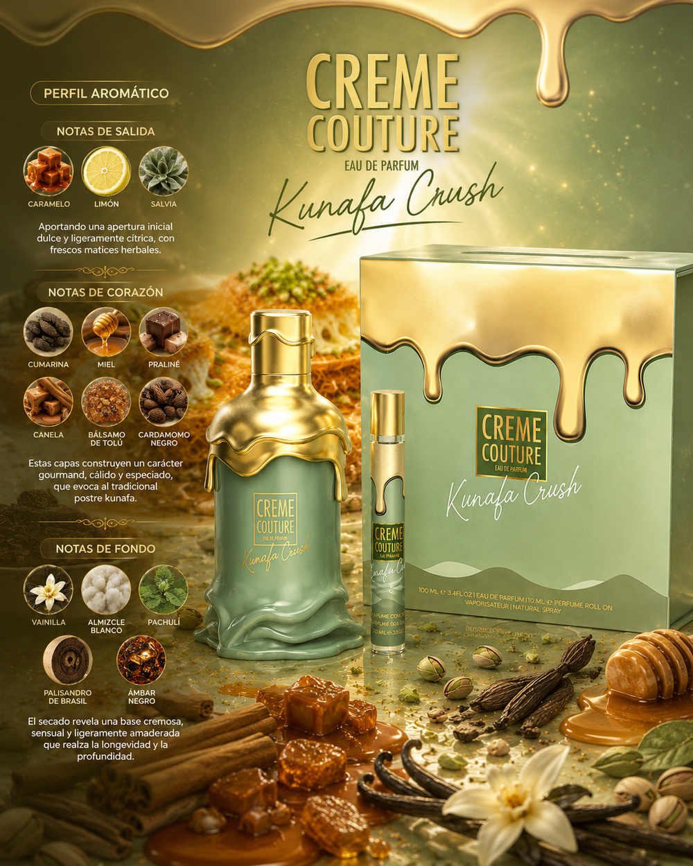 CREME COUTURE KUNAFA CRUSH 100ml + 0.33oz