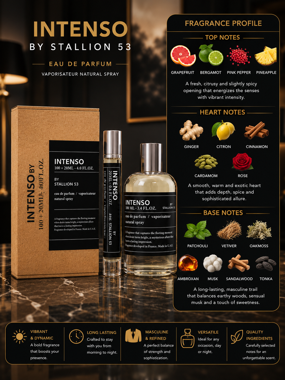 Intenso by Stallion 53 (100ml + 20ml) EDP