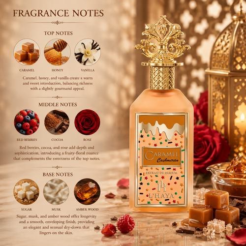 L’Haya – Caramel Cashmeran- Extrait de Parfum 3.4Fl.Oz