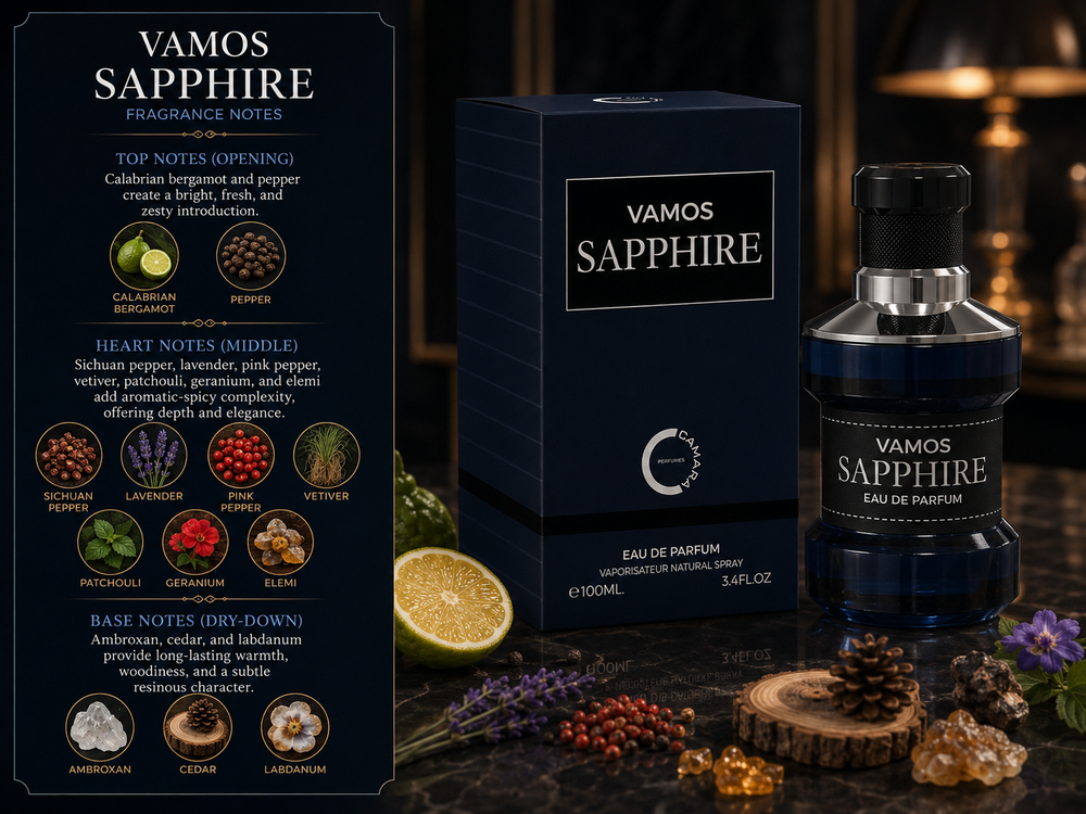 Vamos Sapphire (Pour Homme) — 100ML EDP by Camara