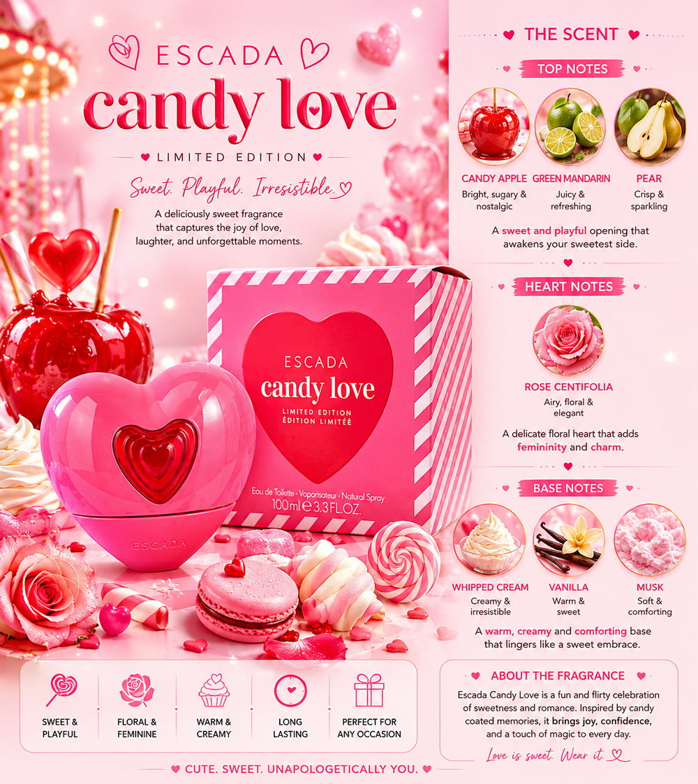 Escada - Candy Love 3.3oz EDT L (LIMITED EDITION)