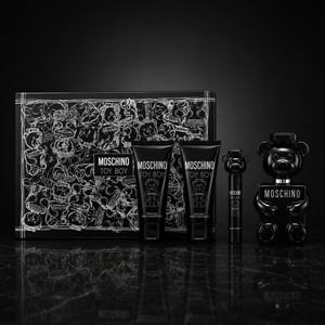 SET MOSCHINO TOY BOY 3.4 EDP+3.4 SG+3.4 ASB+ 10ML Travel