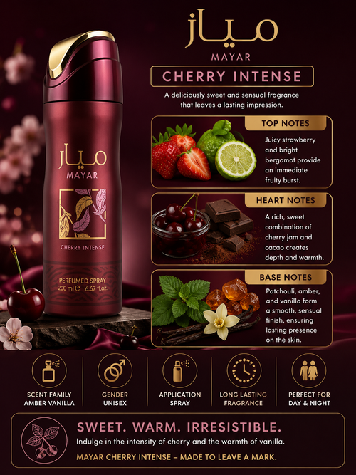 MAYAR CHERRY INTENSE 6.7 BODY SPRAY
