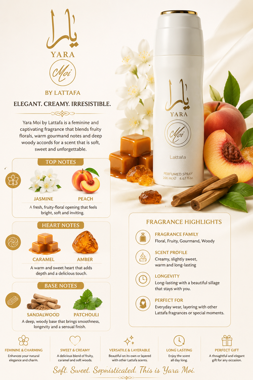 YARA MOI 6.7 BODY SPRAY L