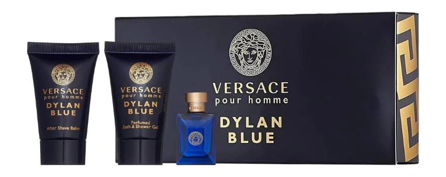 Versace Dilan Blue Set 5ML EDT M + 0.8SG + 0.8ASH